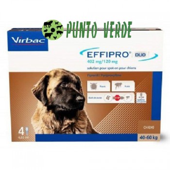 VIRBAC EFFIPRO DUO CANE XLARGE 4 pipette da 4,02 ml KG 40-60